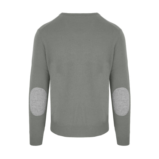 Gray Wool Men Sweater