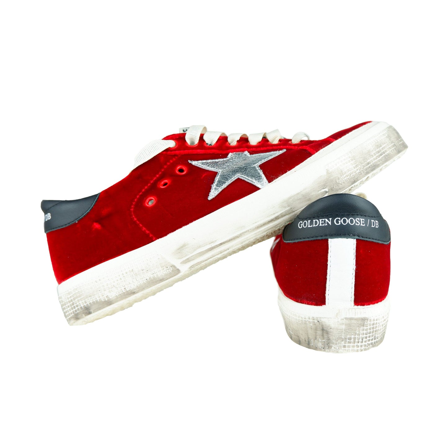 Red Calfskin Women Sneaker
