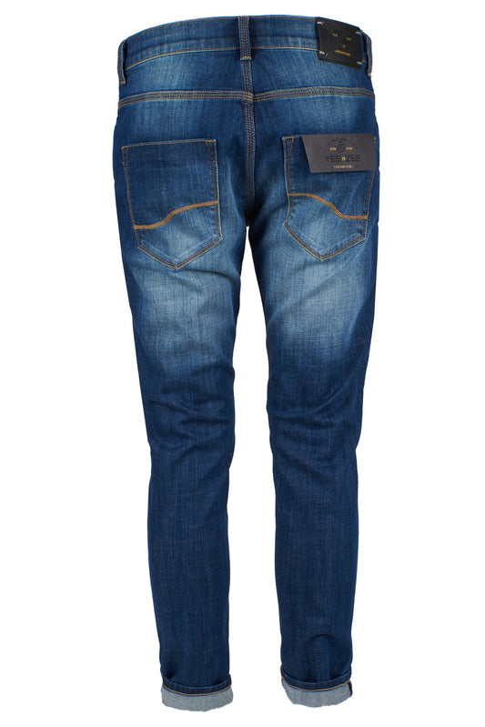 Sleek Blue Slim Fit Denim Jeans