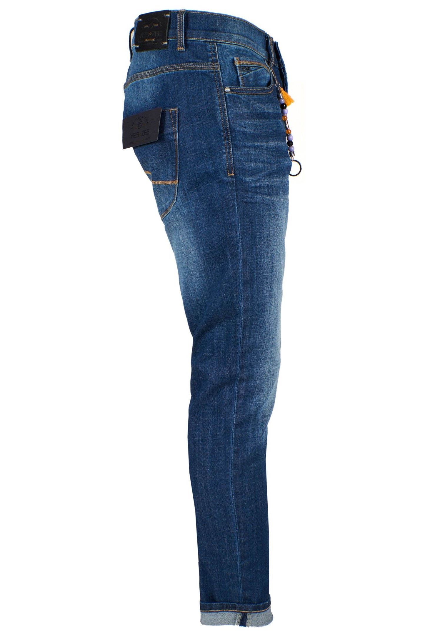 Sleek Blue Slim Fit Denim Jeans