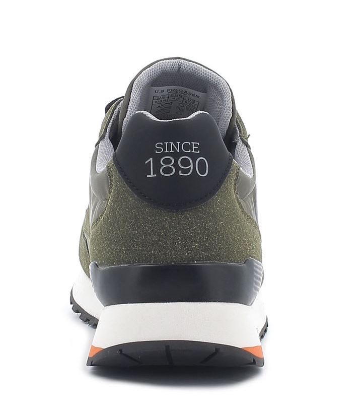 Green Fabric Men Sneaker