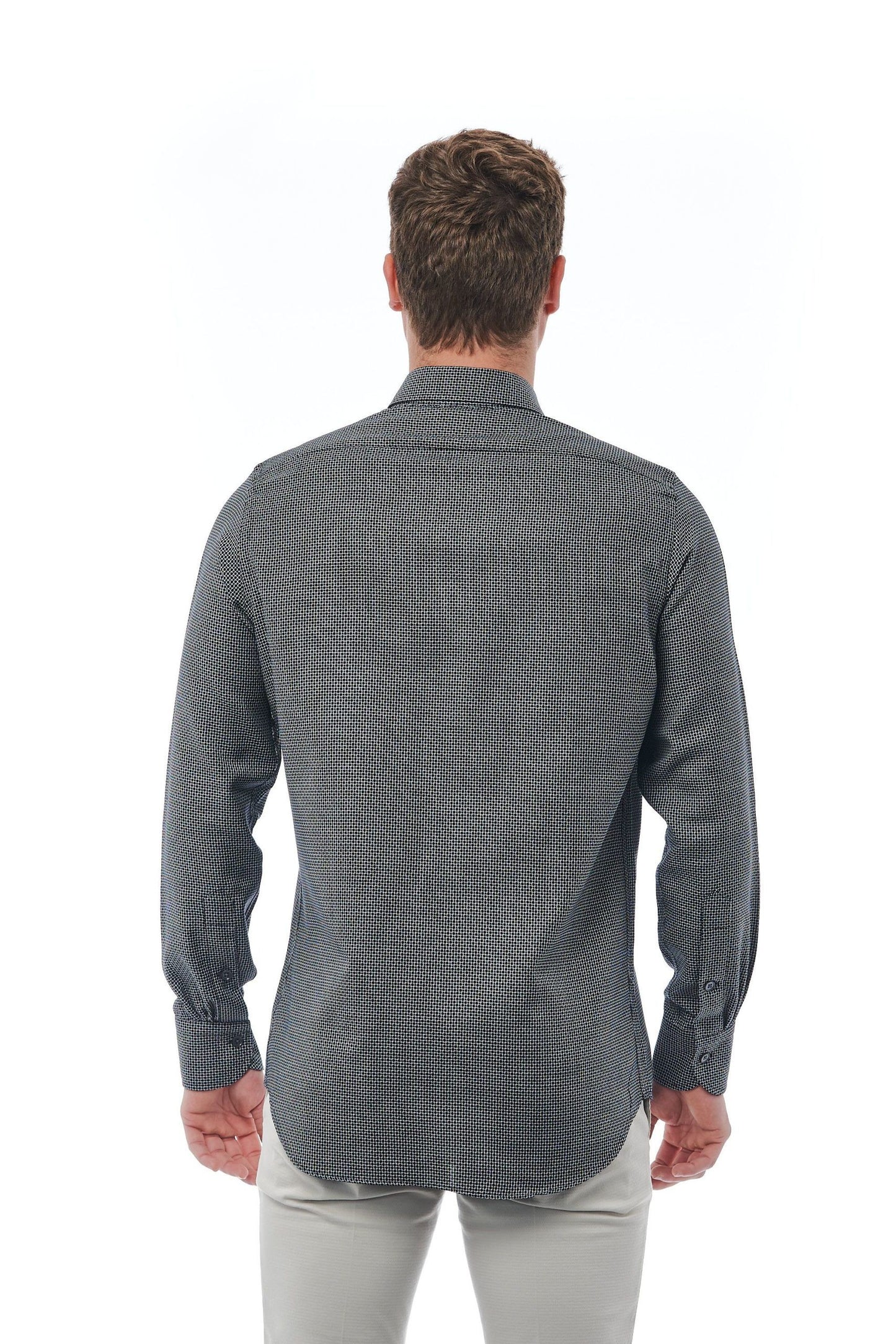 Black Cotton Men Shirt
