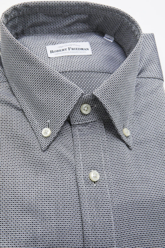 Beige Cotton Men Shirt