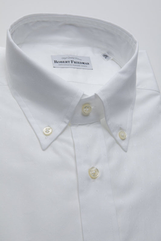 White Cotton Men Shirt