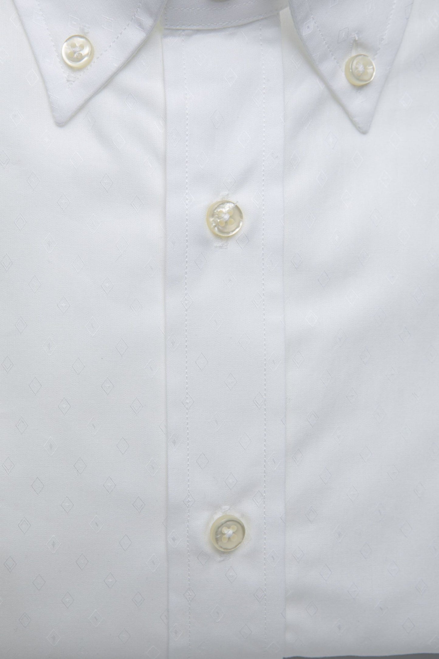 White Cotton Men Shirt