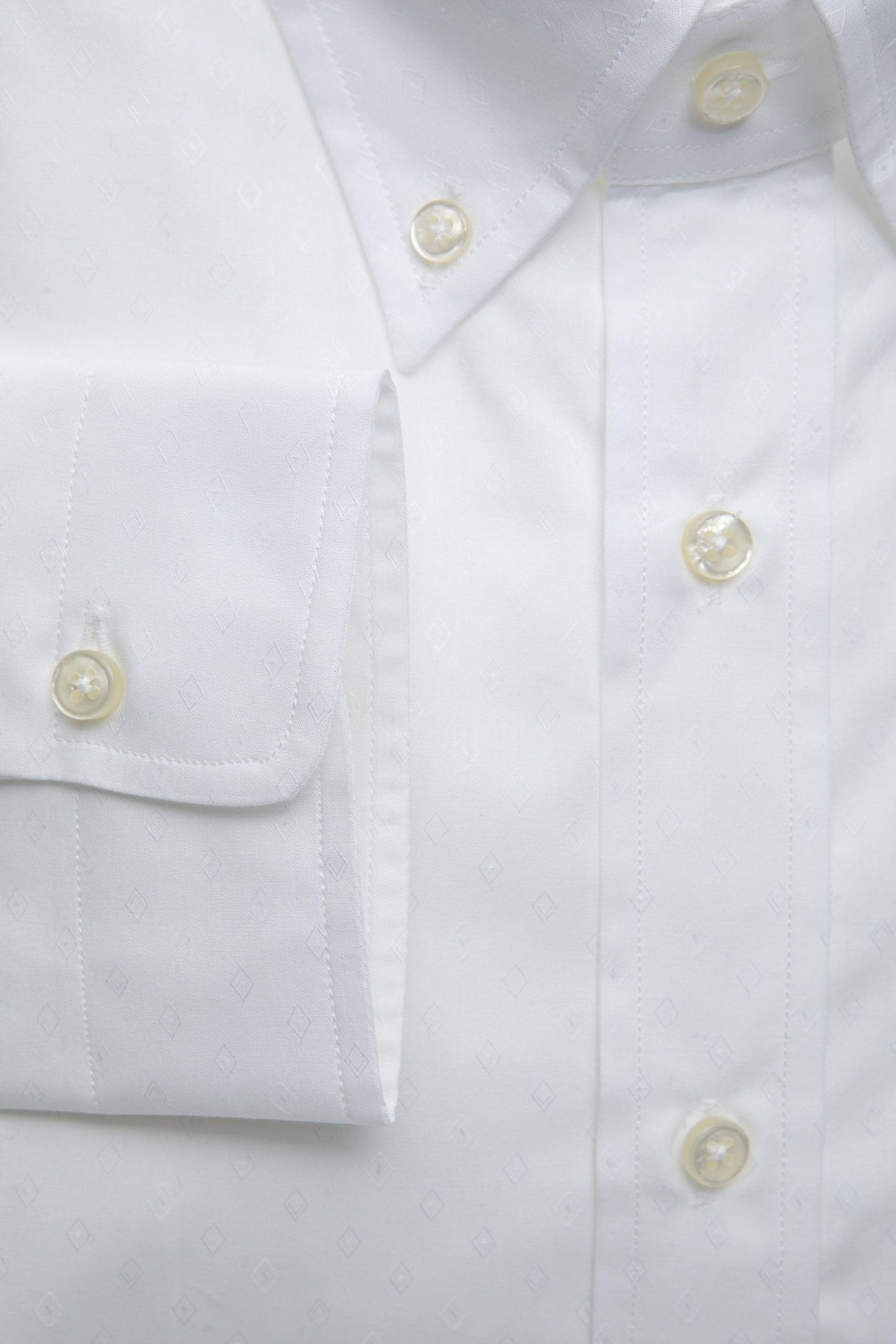 White Cotton Men Shirt