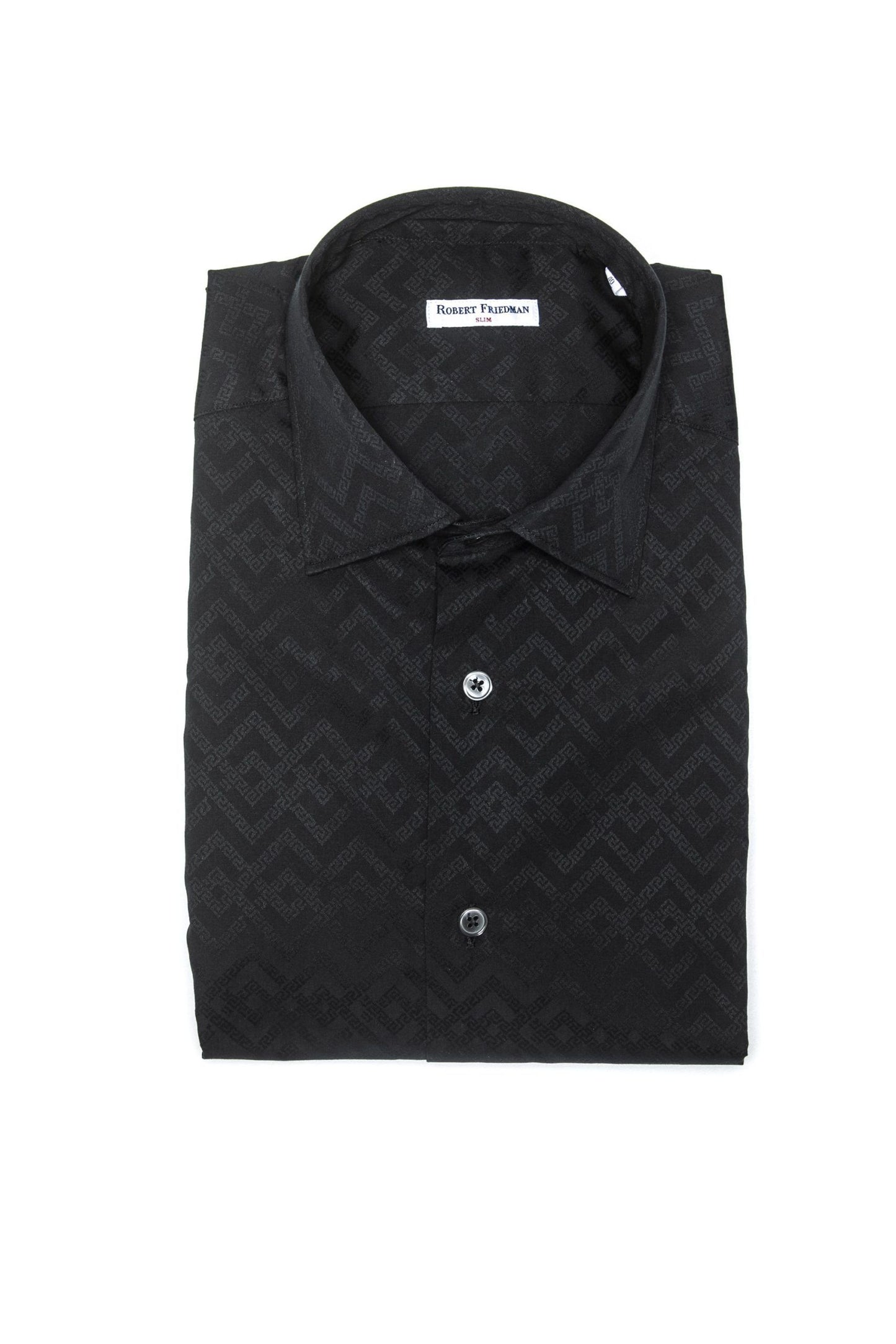 Black Cotton Men Shirt