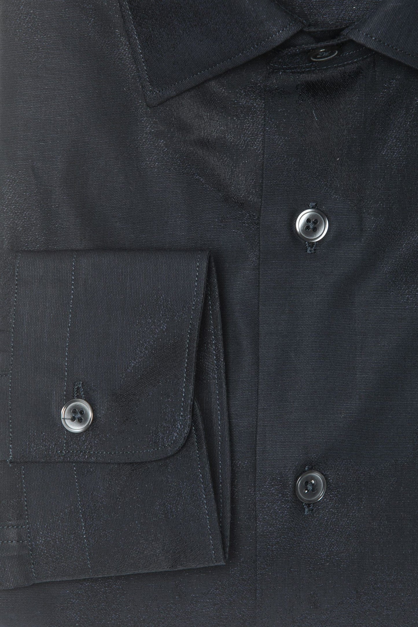 Black Cotton Mens Shirt