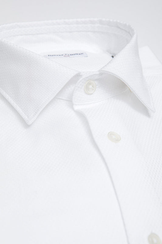 White Cotton Men's Shirt
