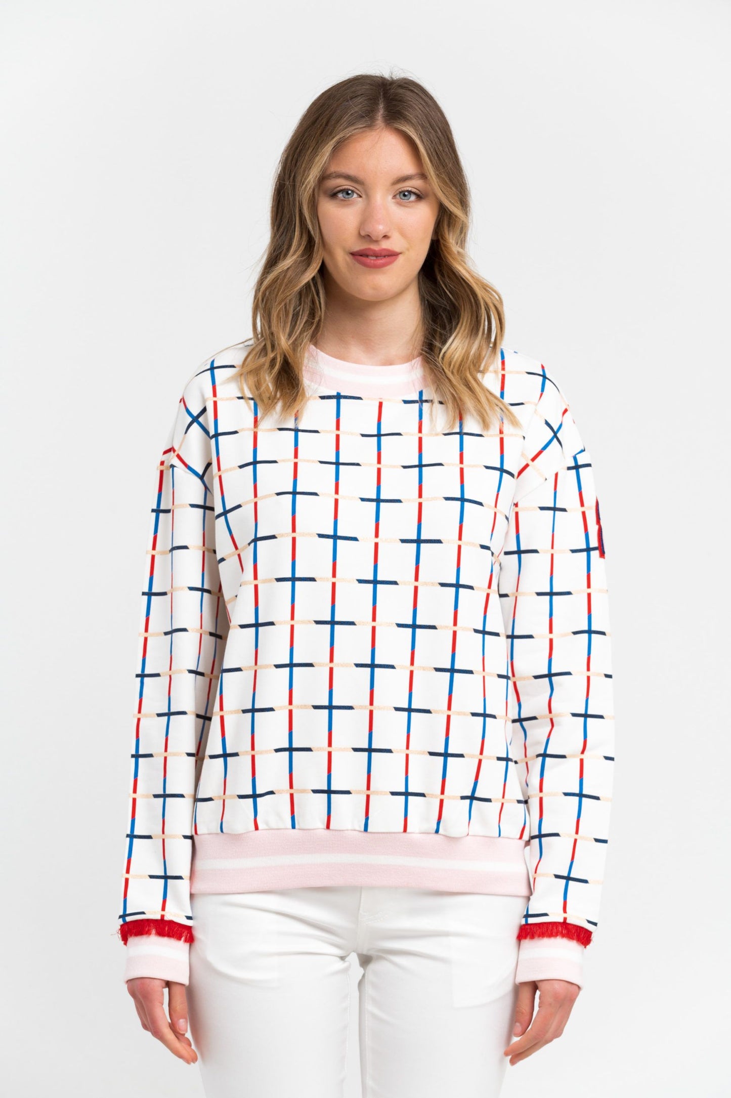 White Cotton Women Sweater
