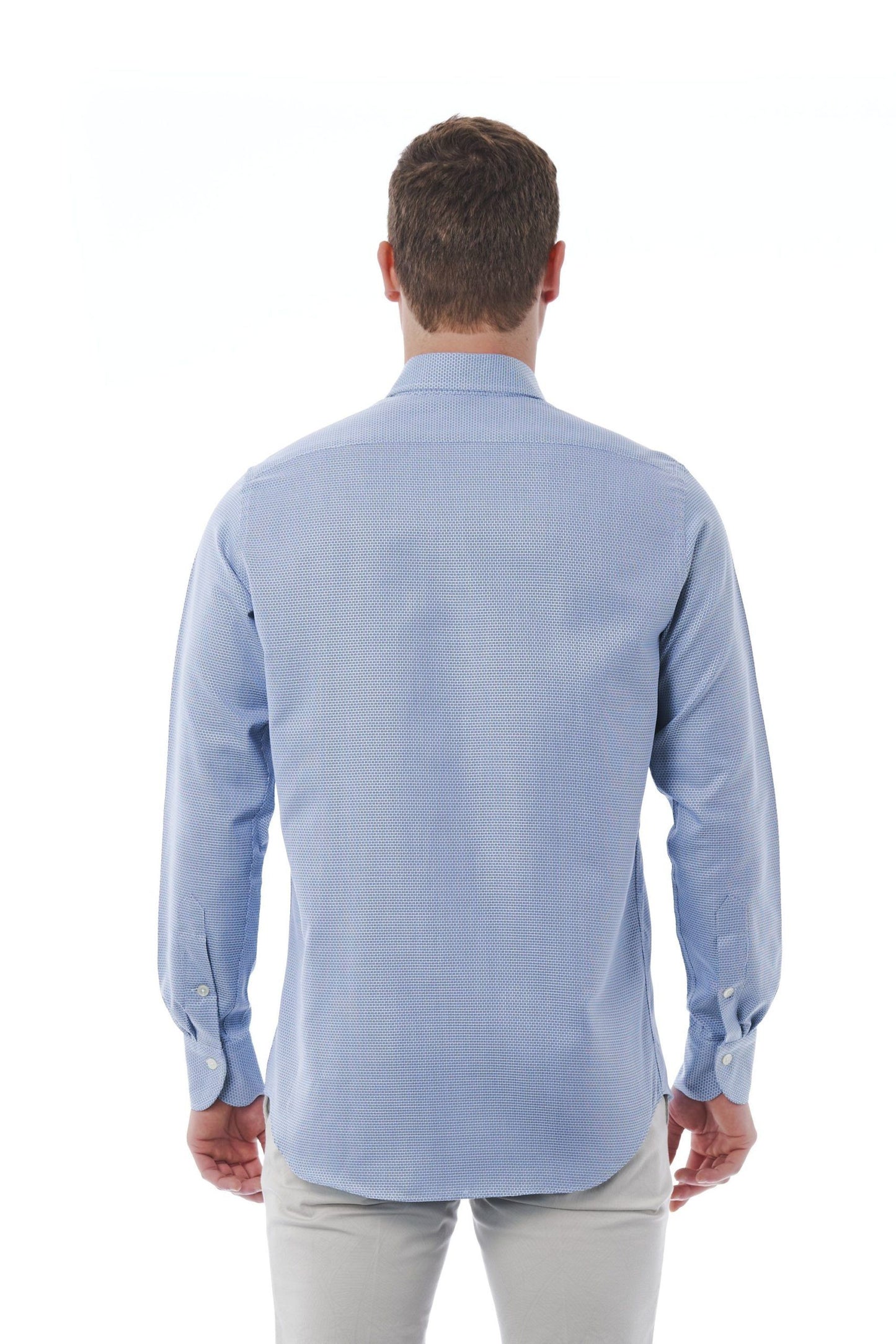 Light Blue Cotton Men Shirt