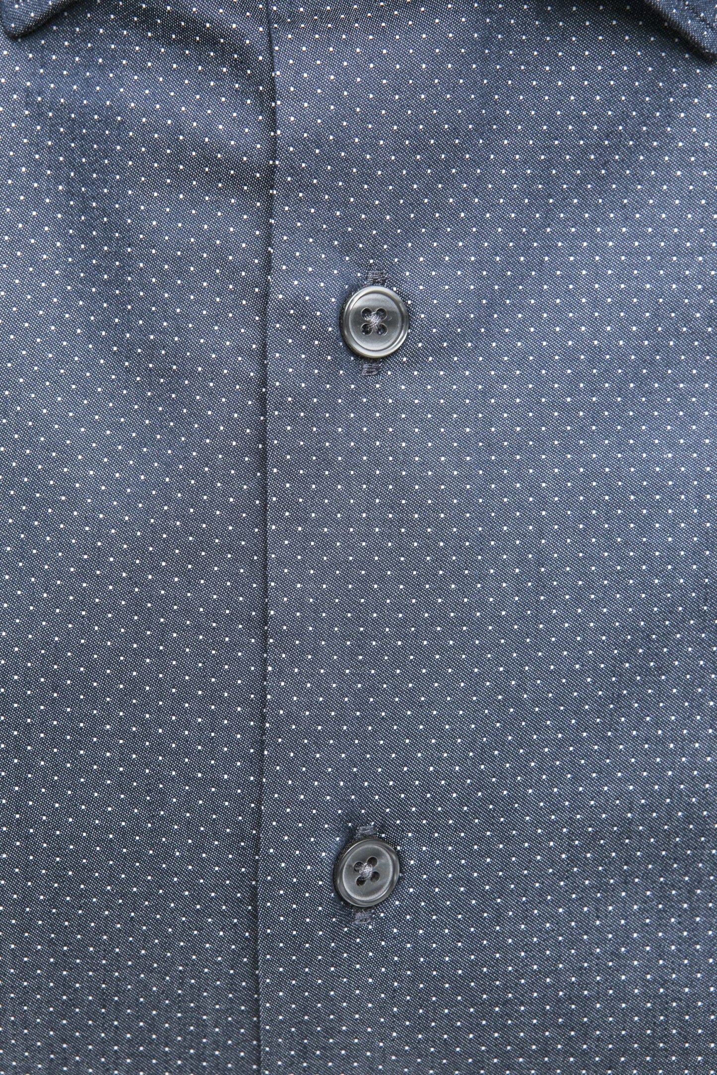 Blue Cotton Men Shirt