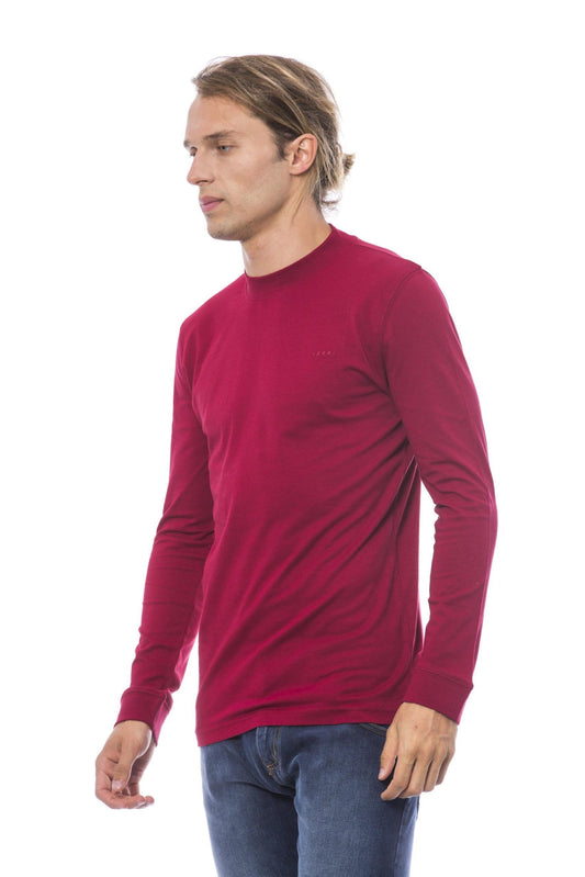 Burgundy Cotton Men Sweater