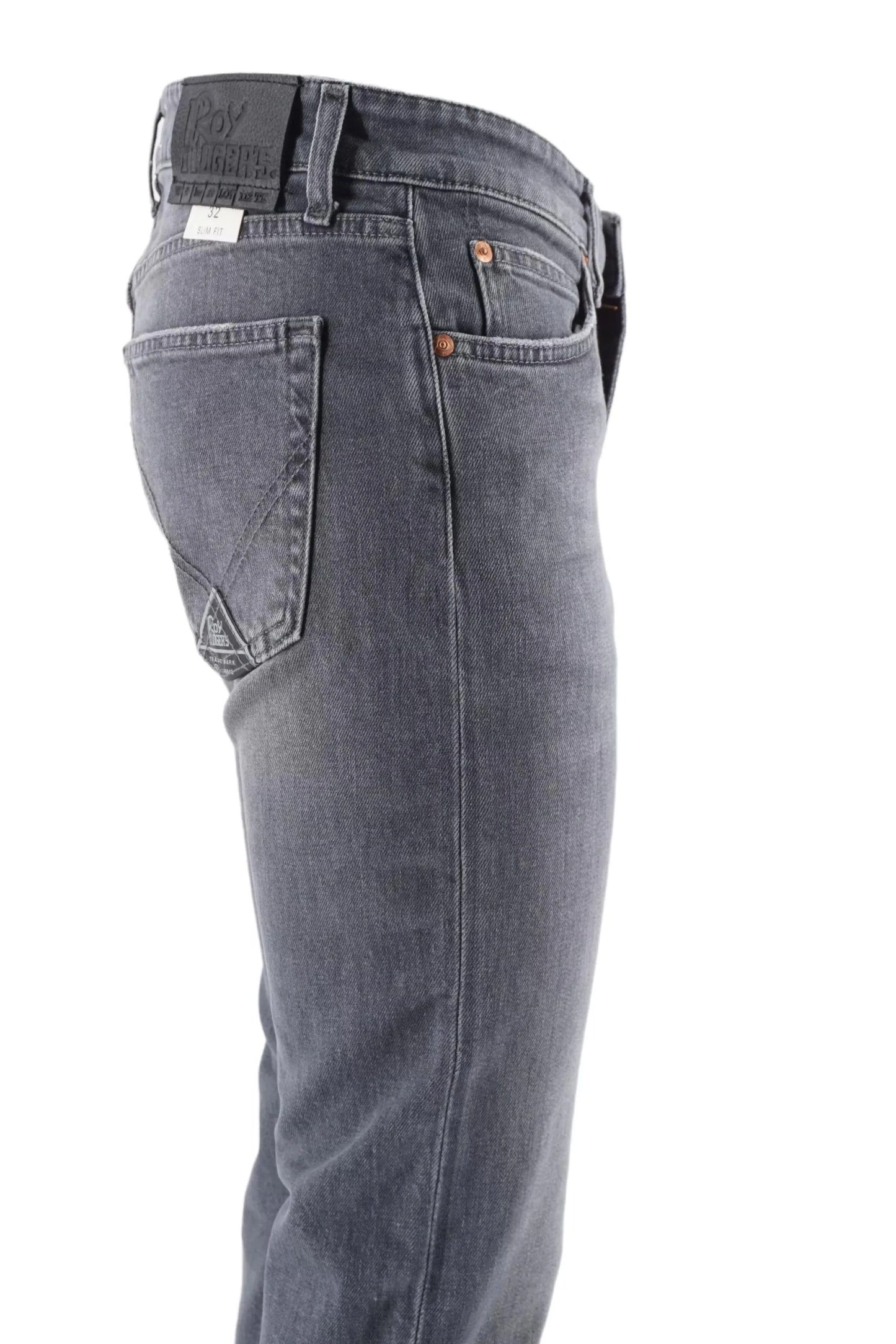 Gray Cotton Men Jeans