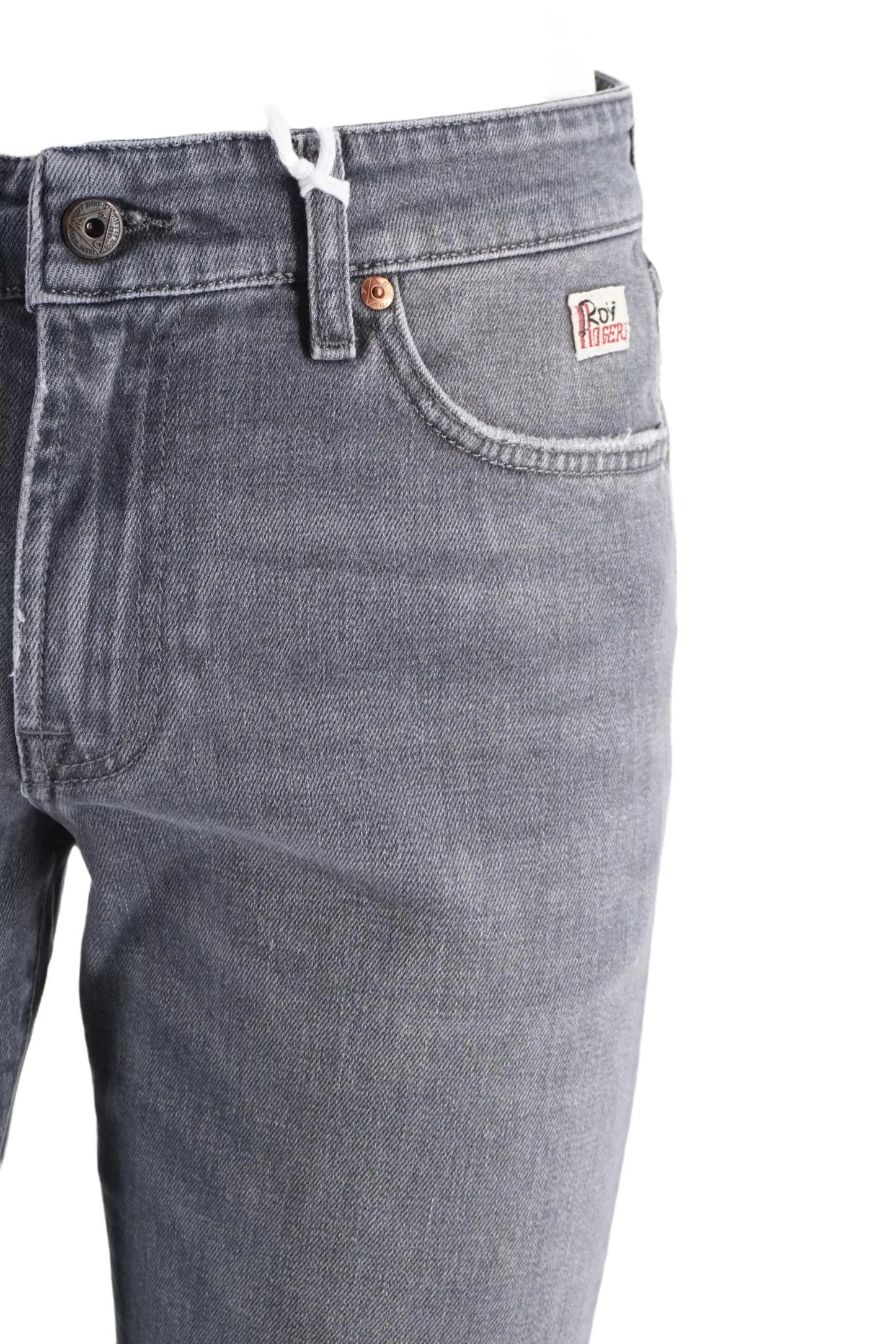 Gray Cotton Men Jeans