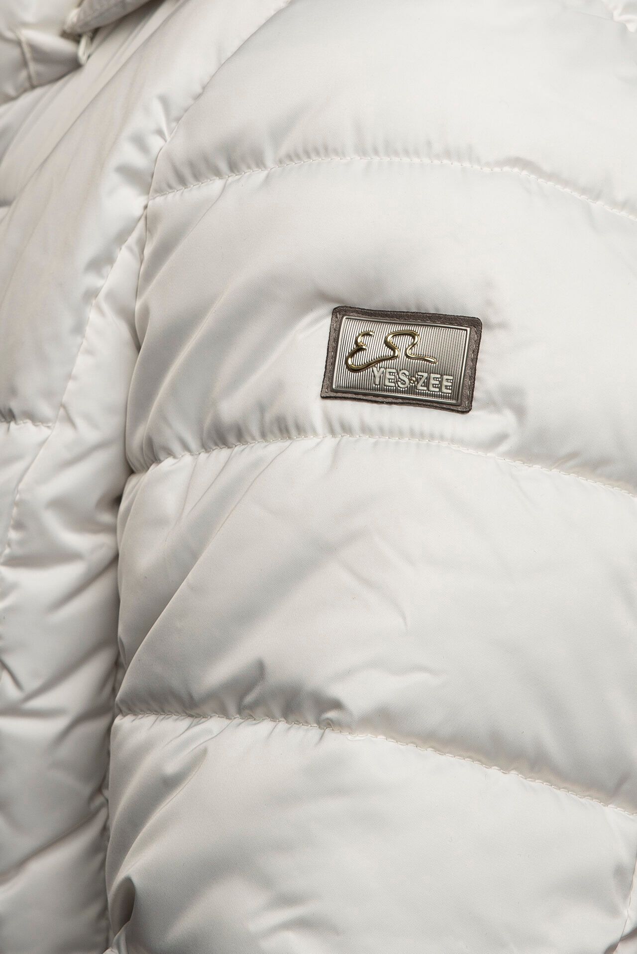 White Polyester Women Jacket