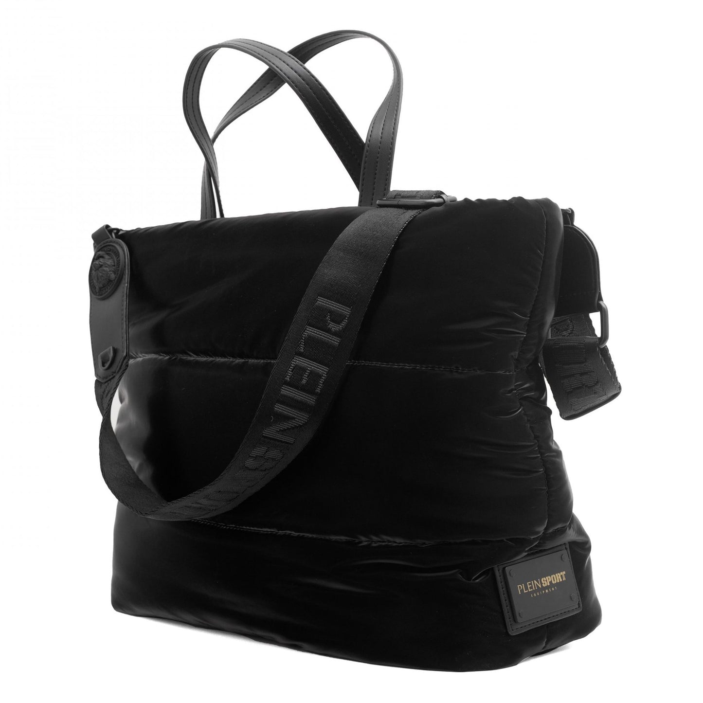 Black Polyester Women Shoulder Bag