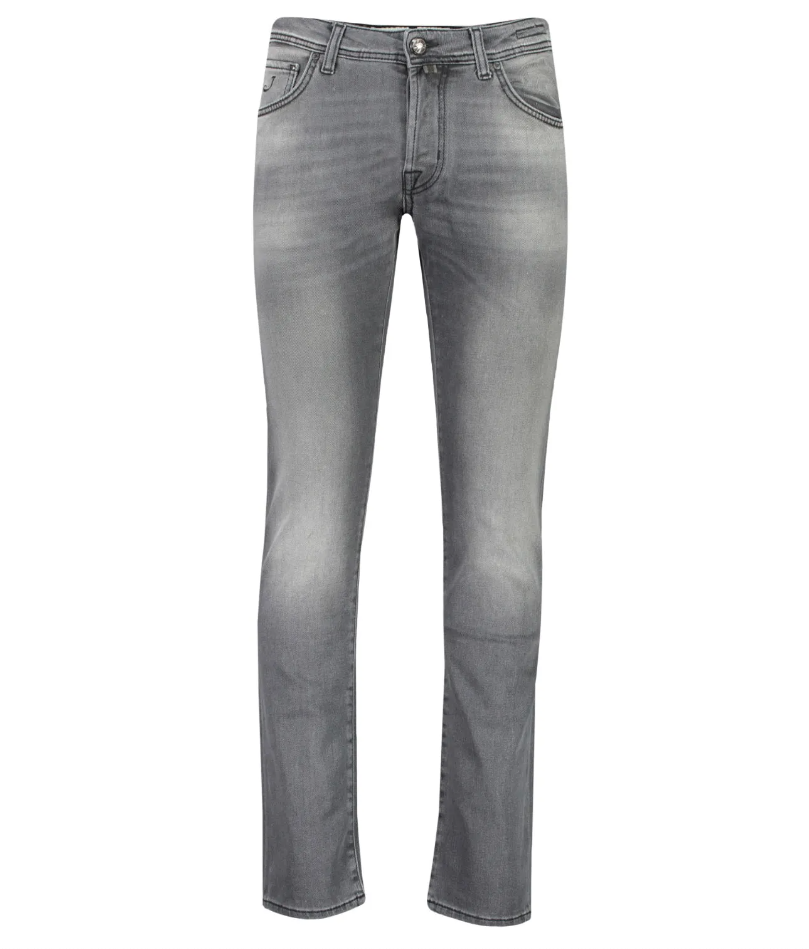 Gray Cotton Men Jeans