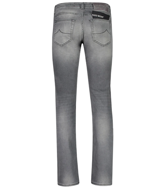 Gray Cotton Men Jeans