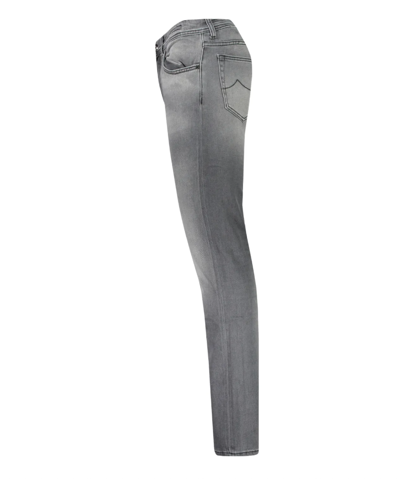 Gray Cotton Men Jeans