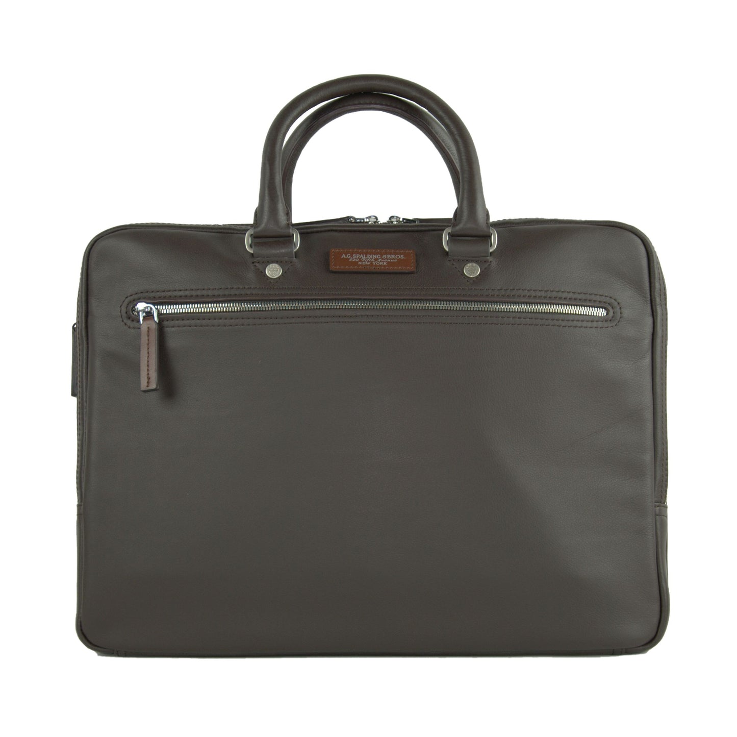 Brown Leather Men Briefcase