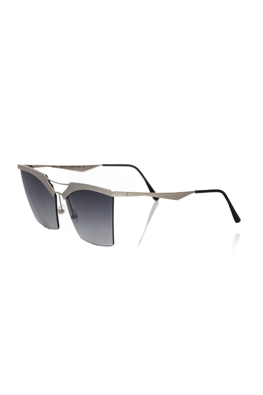 Silver Metallic Fiber Women Sunglass