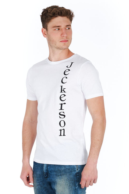 White Cotton Men T-Shirt