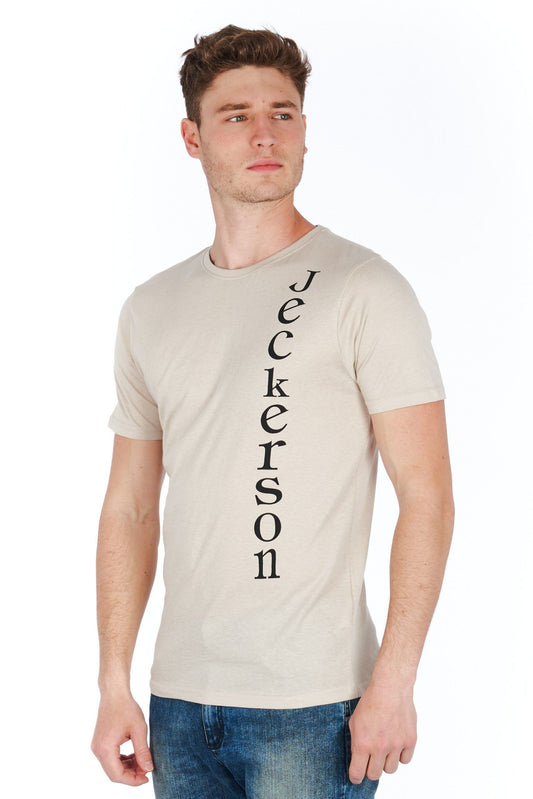 Silver Cotton Men T-Shirt
