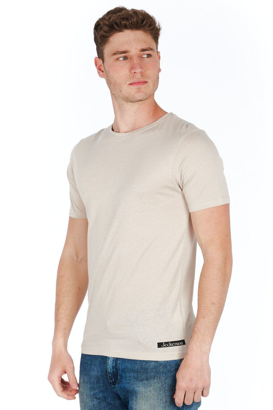 Silver Cotton Men T-Shirt