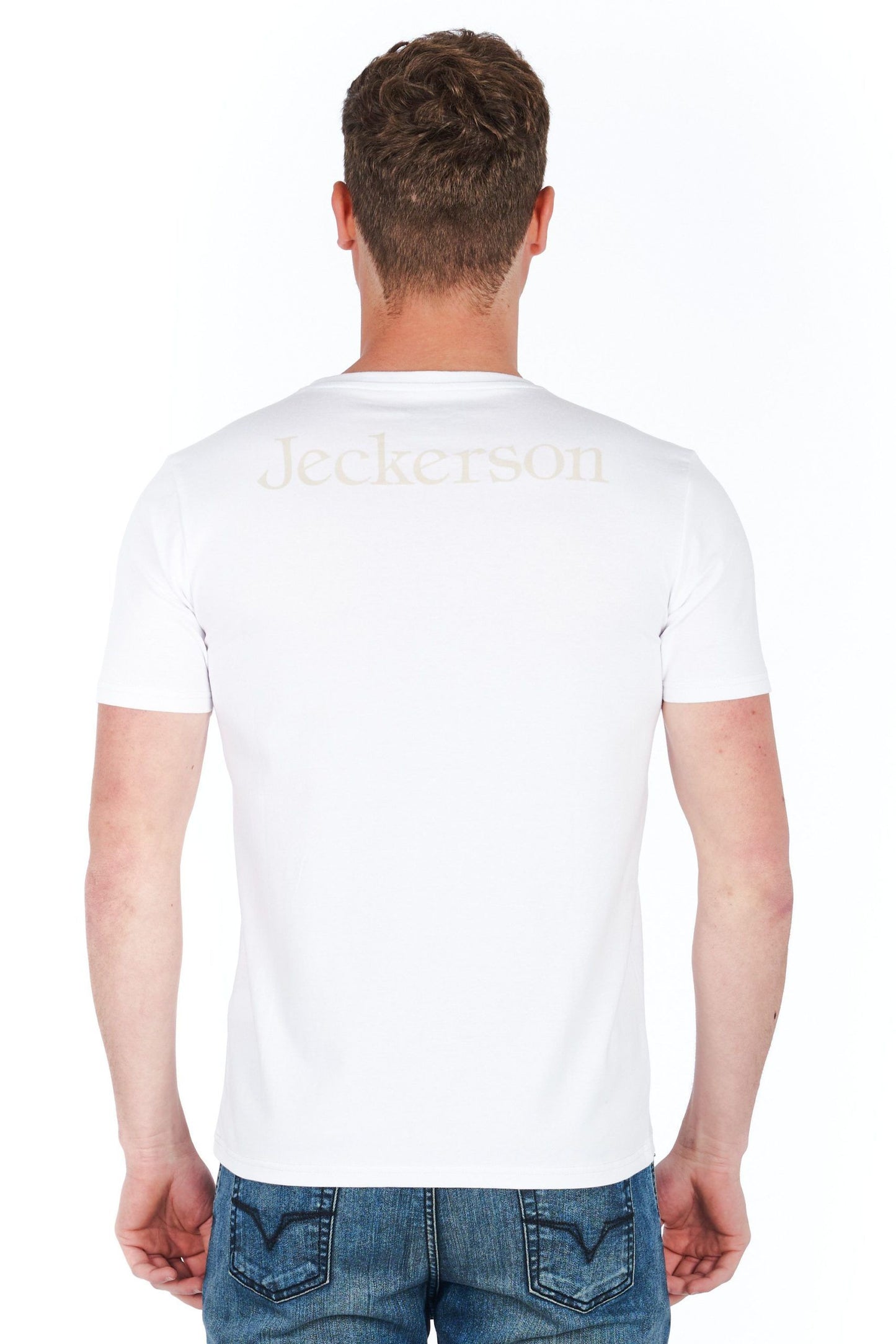 White Cotton Men T-Shirt
