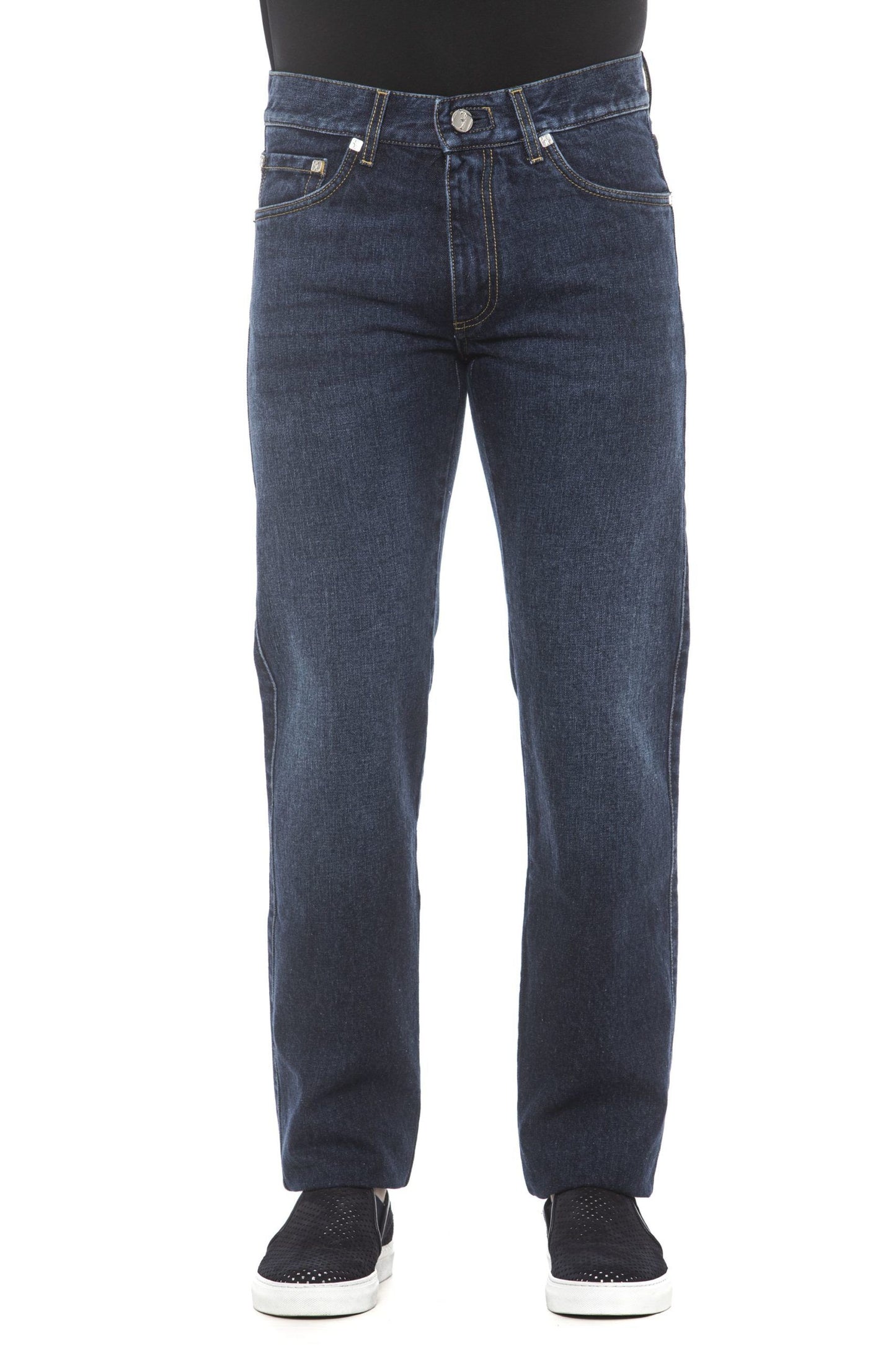 Blue Cotton Men Jeans