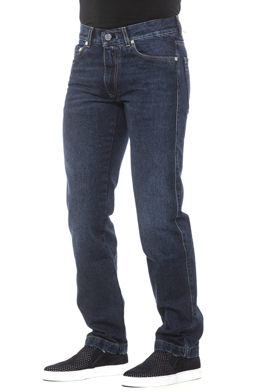 Blue Cotton Men Jeans