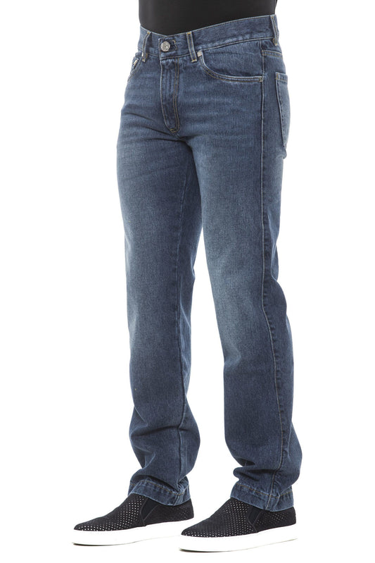 Blue Cotton Men Jeans