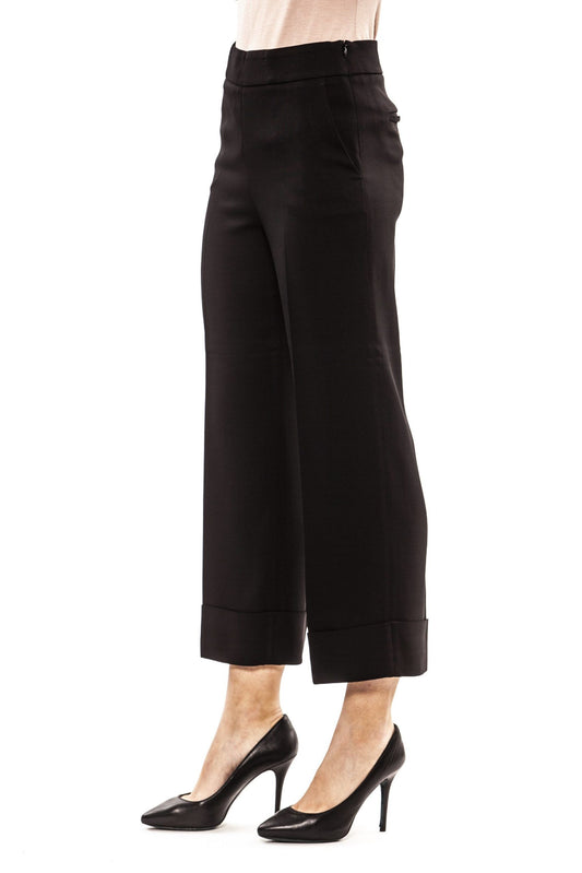 Black Viscose Women Pant