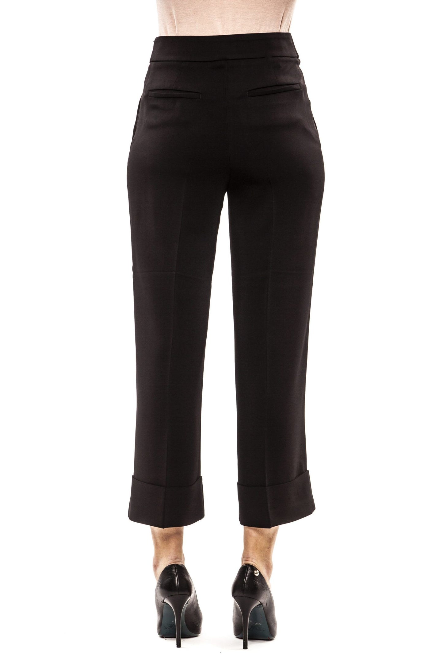 Black Viscose Women Pant