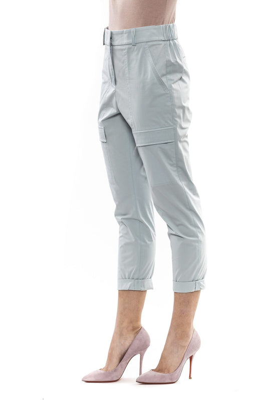Green Cotton Women Pant