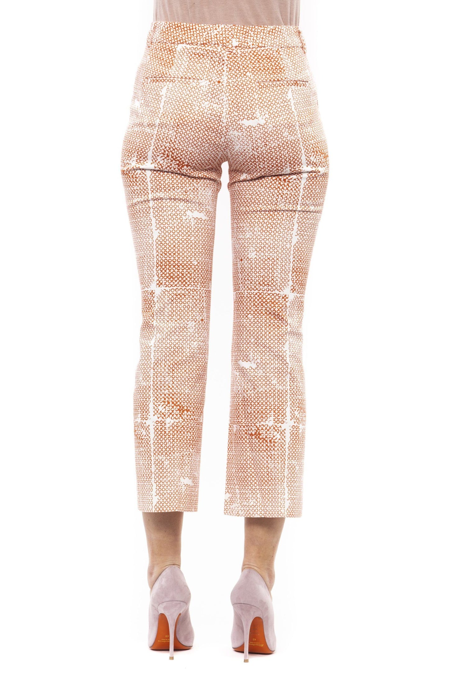 Brown Cotton Women Pant