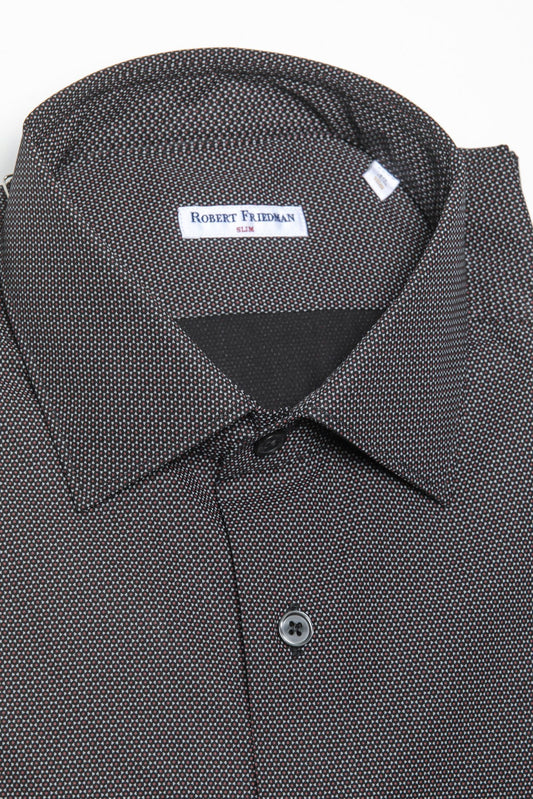 Black Cotton Men Shirt