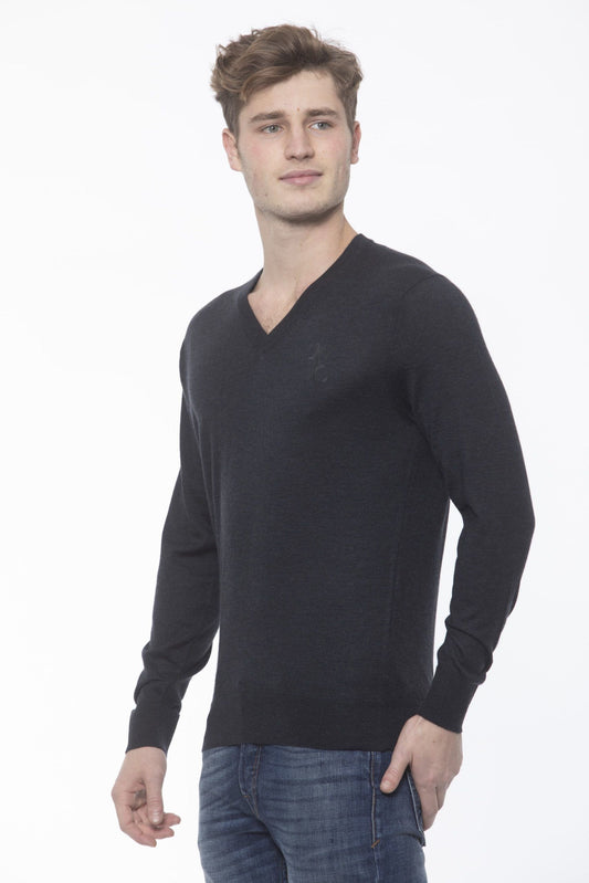 Gray Cashmere Men Sweater