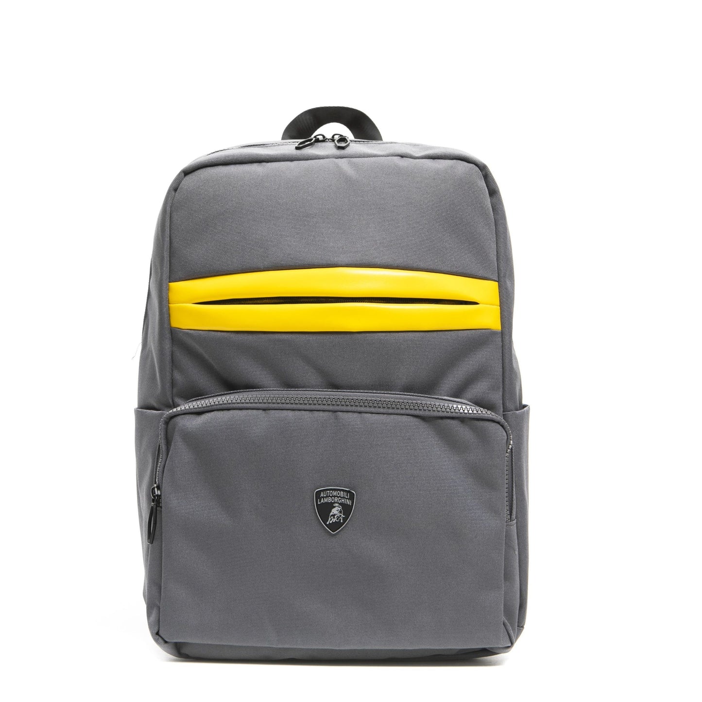 Gray Polyester Men Backpack