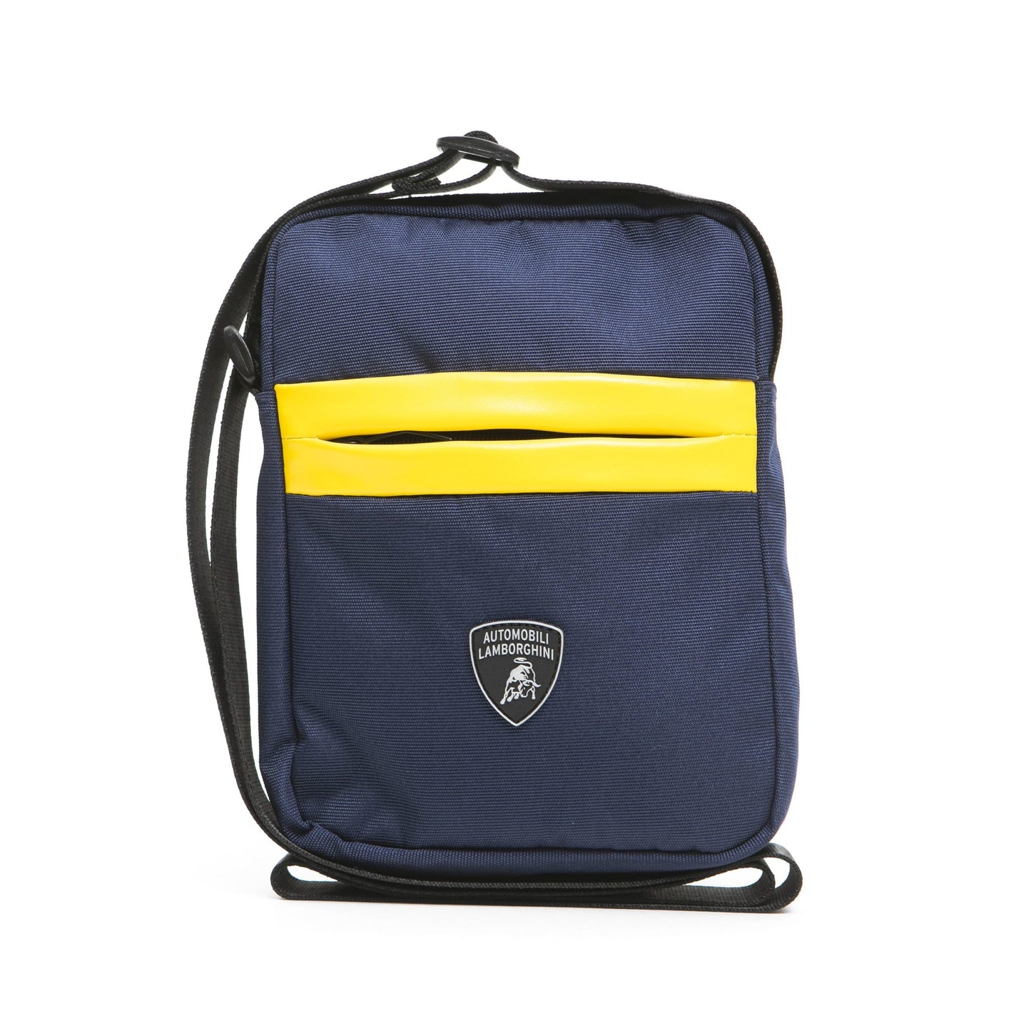 Blue Polyester Men Messenger Bag