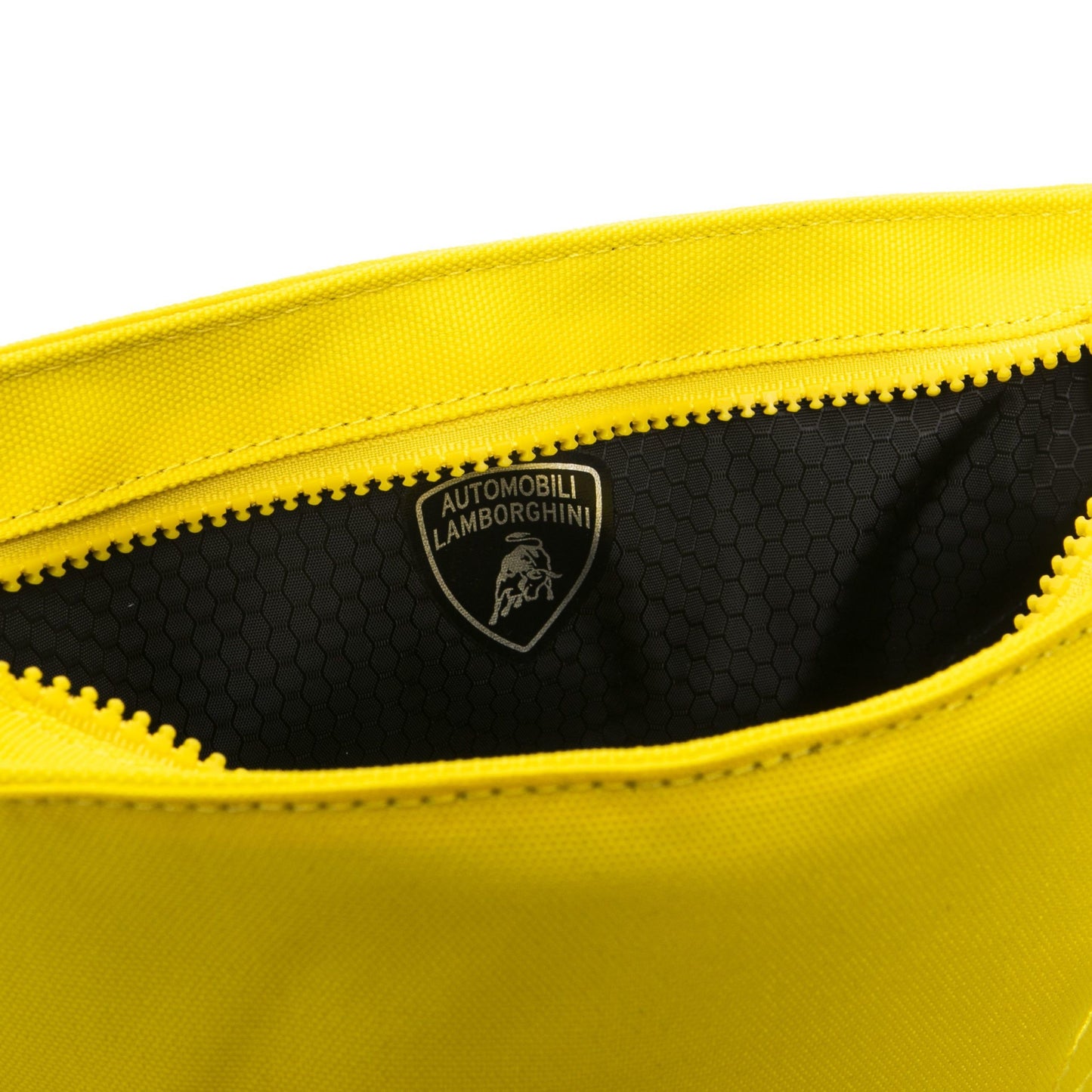 Yellow Polyester Men Messenger Bag