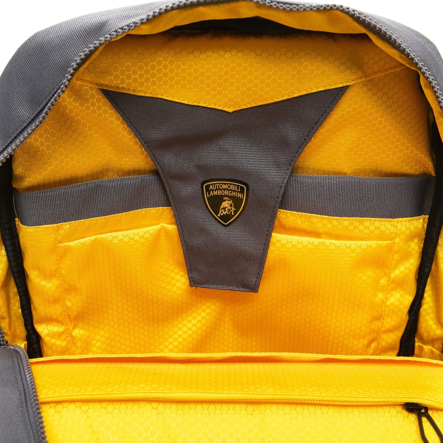 Gray Polyester Men Backpack