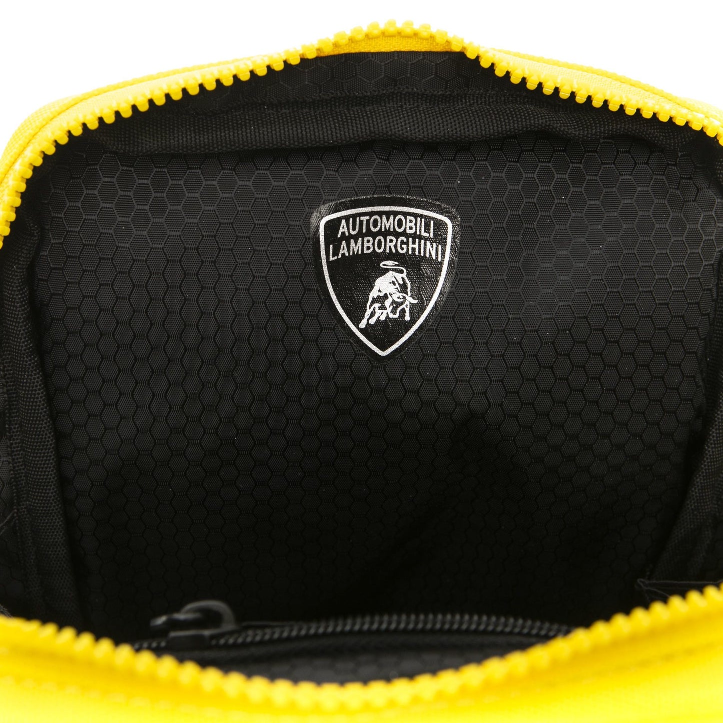 Yellow Polyester Men Messenger Bag