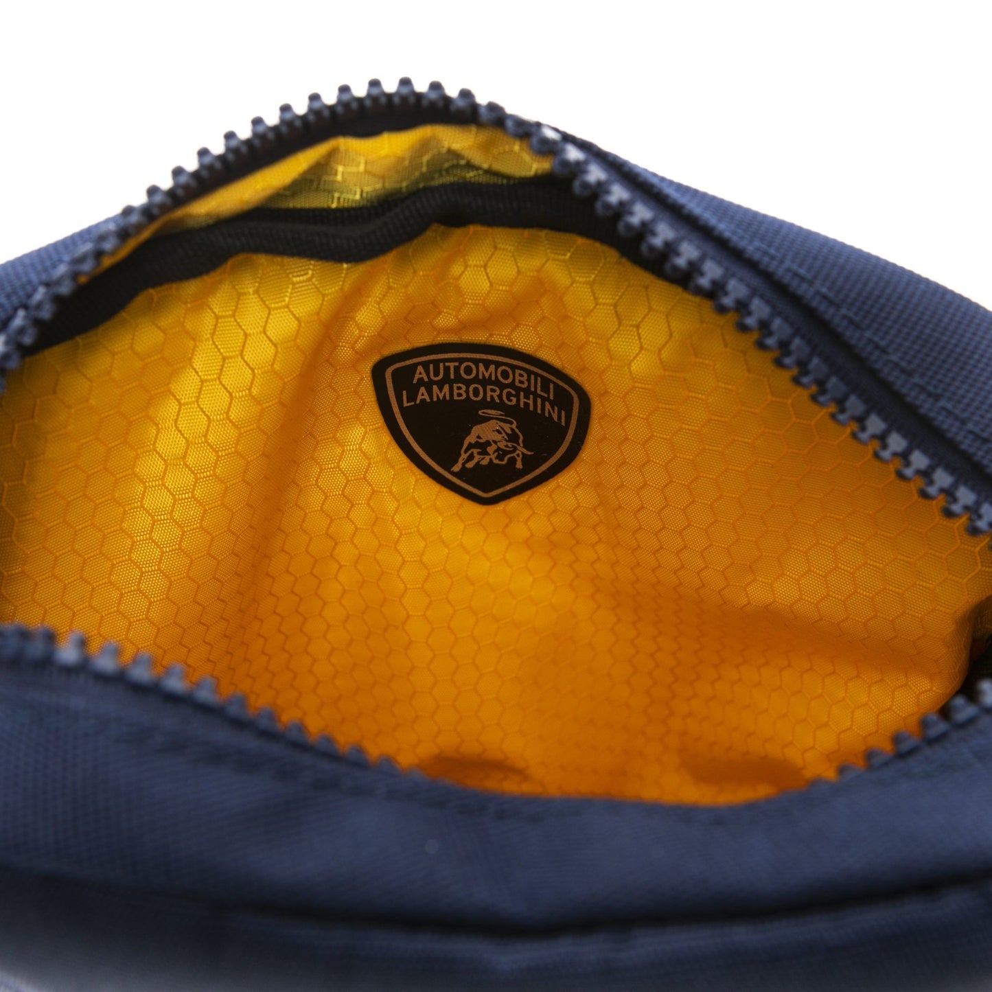 Blue Polyester Men Messenger Bag