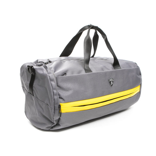 Gray Polyester Men Duffel