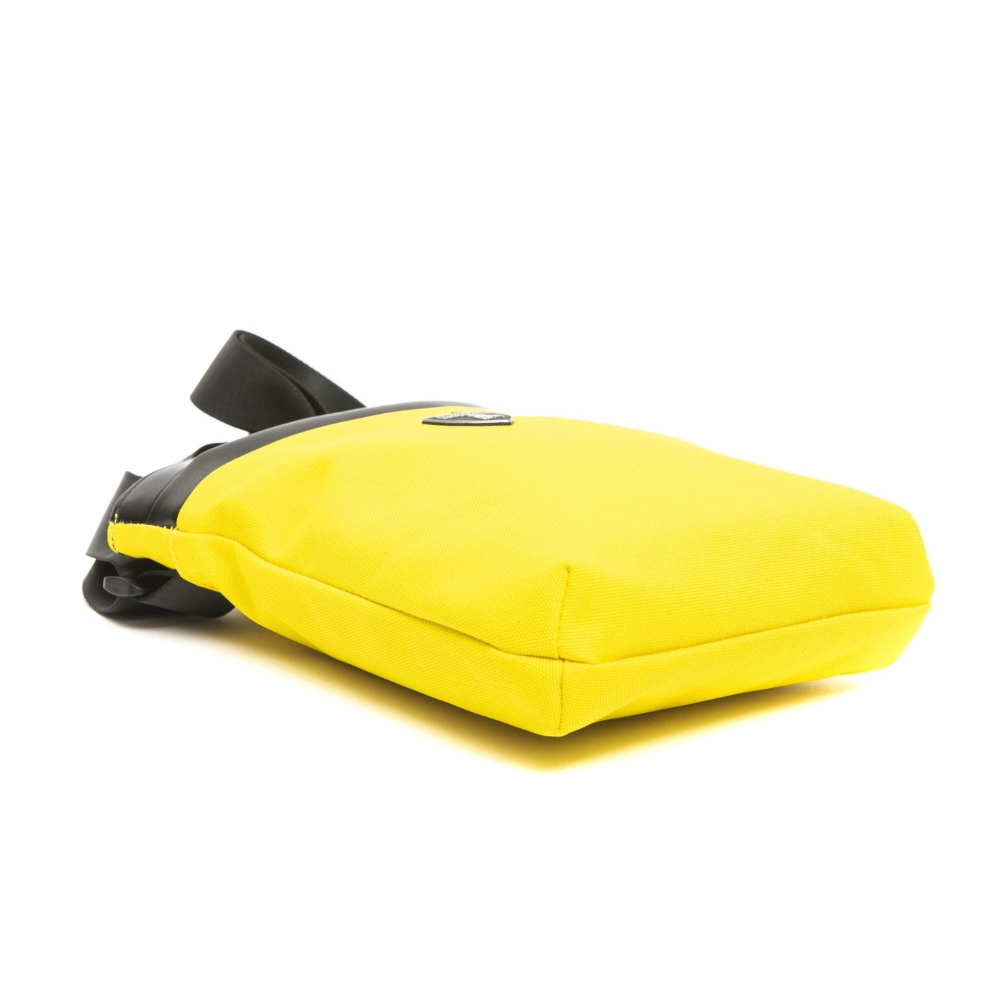 Yellow Polyester Men Messenger Bag