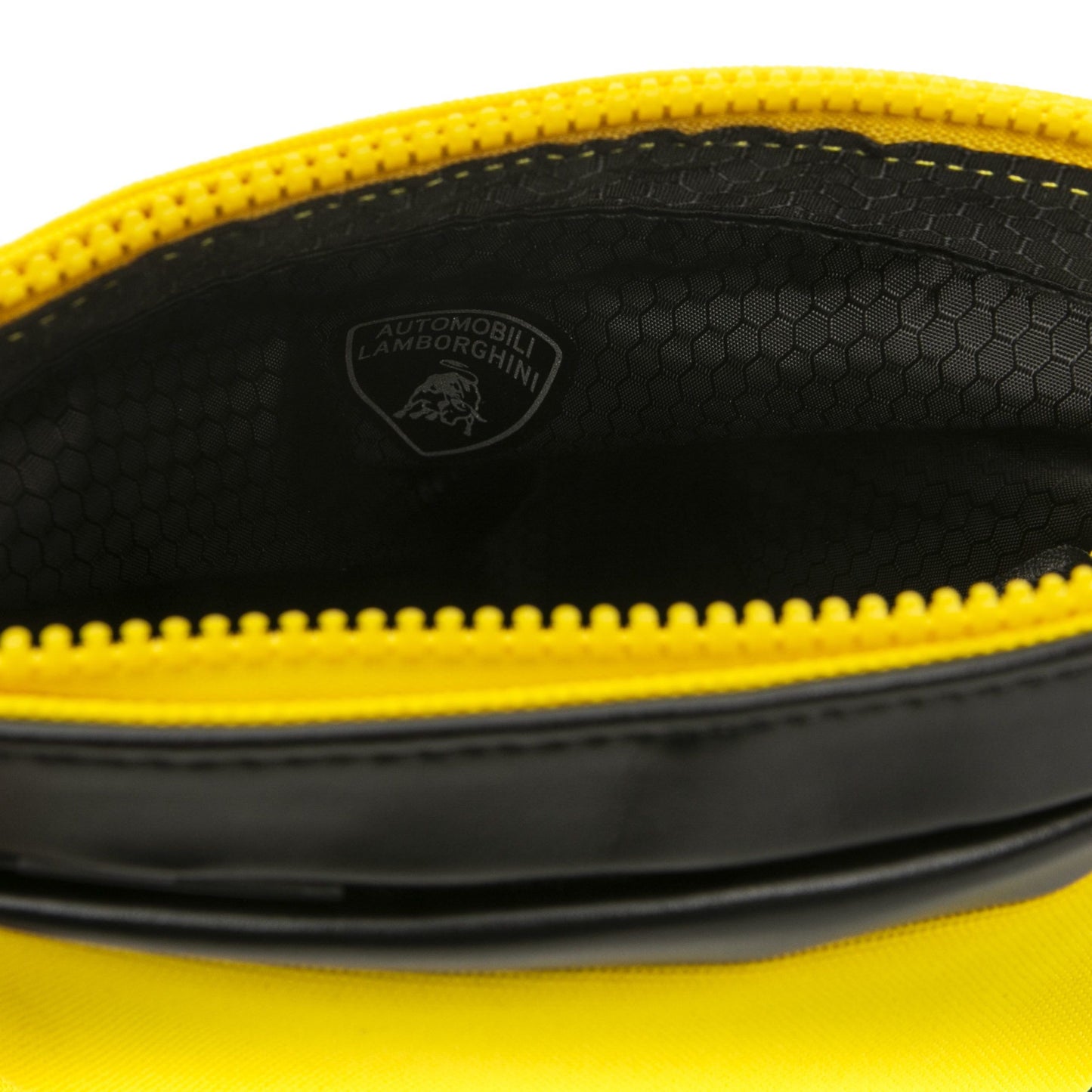 Yellow Polyester Men Messenger Bag