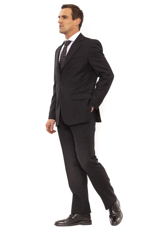 Gray Wool Mens Suit