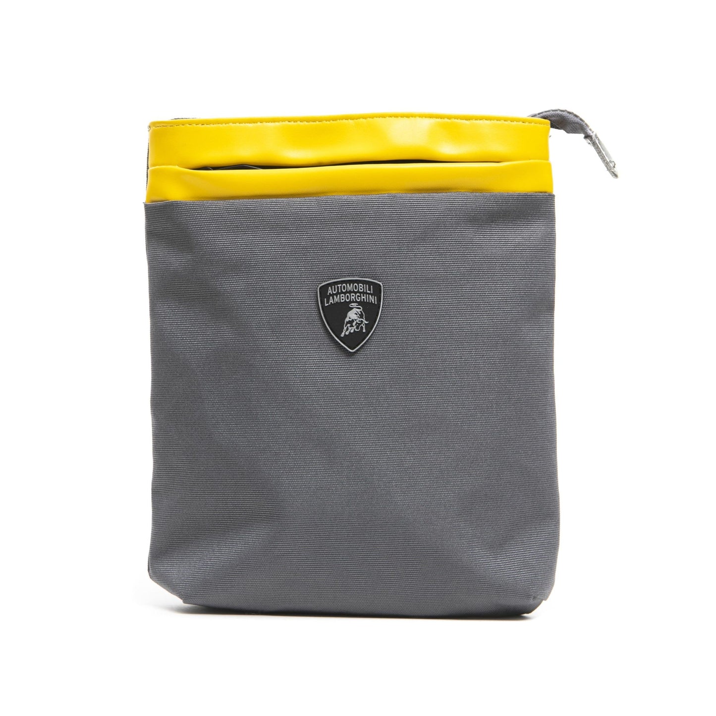 Gray Polyester Men Messenger Bag